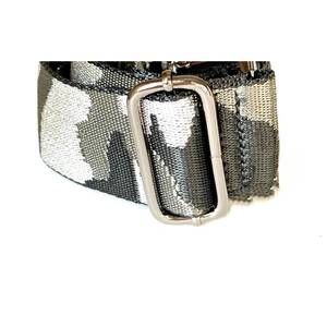 NEW AHDORNED women's metallic handbag strap in green/silver